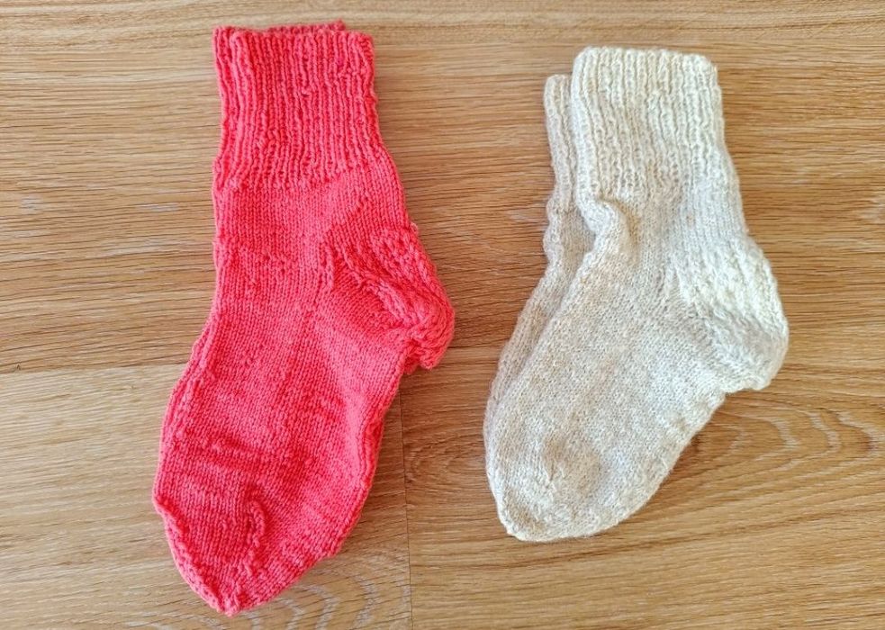 Nowe Wełniane skarpety 2 pary 21/22 cm