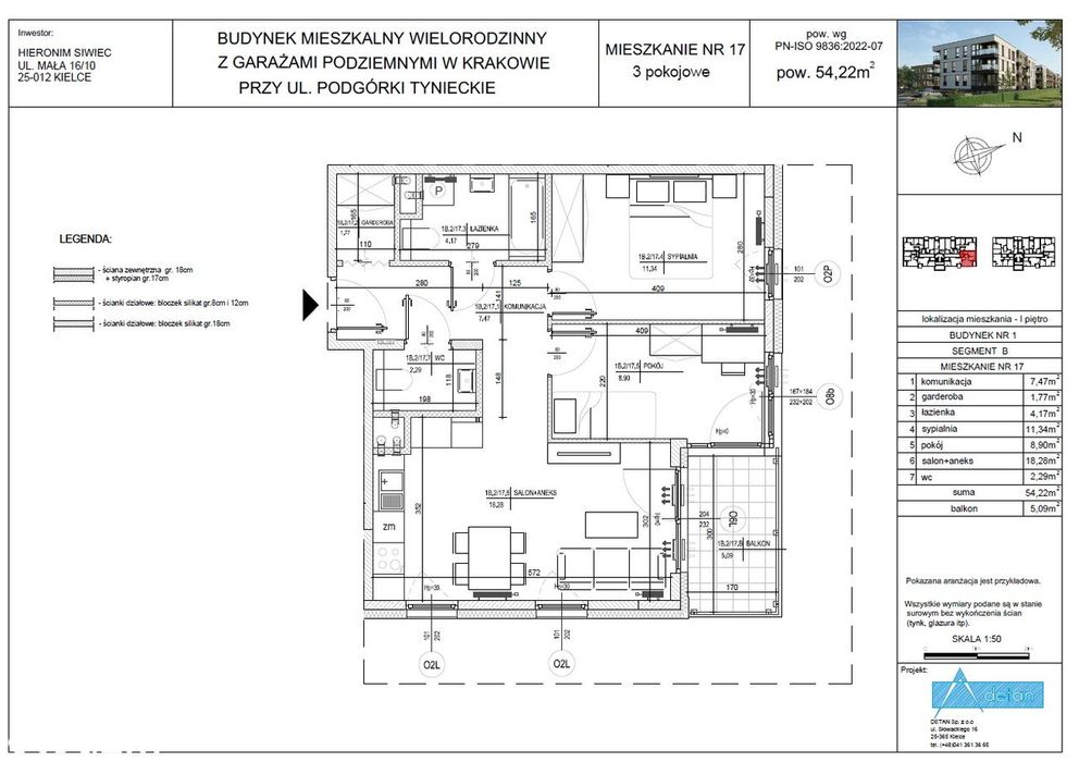 HSD Inwestycje - 3 pokoje - Ruczaj - Skotniki ulica Podgórki Tynieckie - Widok 2