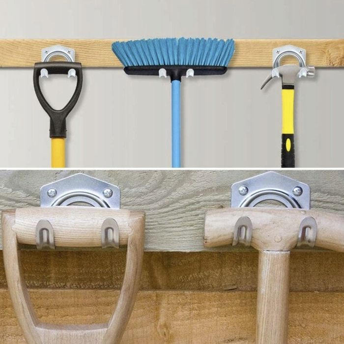 Wieszak Na Narzędzia Ogrodowe Uchwyt Miotły Organizer Ścienny Warsztat