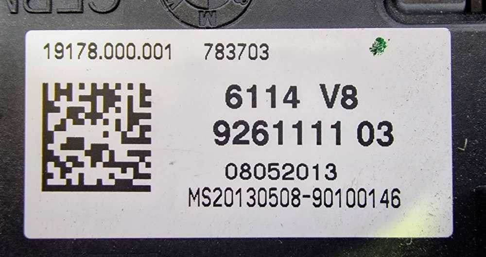Caixa Fusíveis / SAM / BSI 926111103 - BMW 1