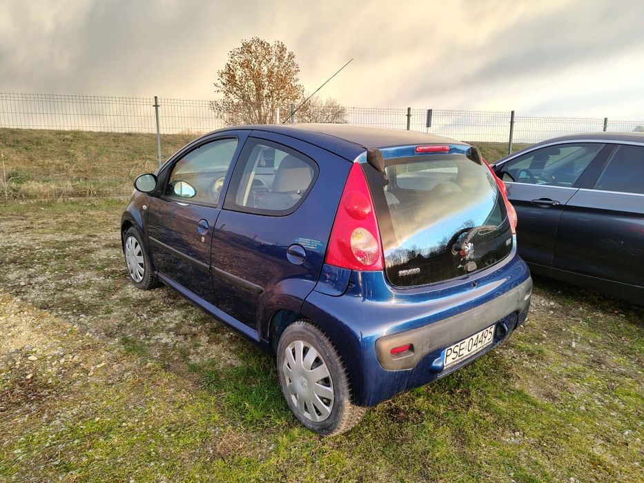 Peugeot 107 niebieski