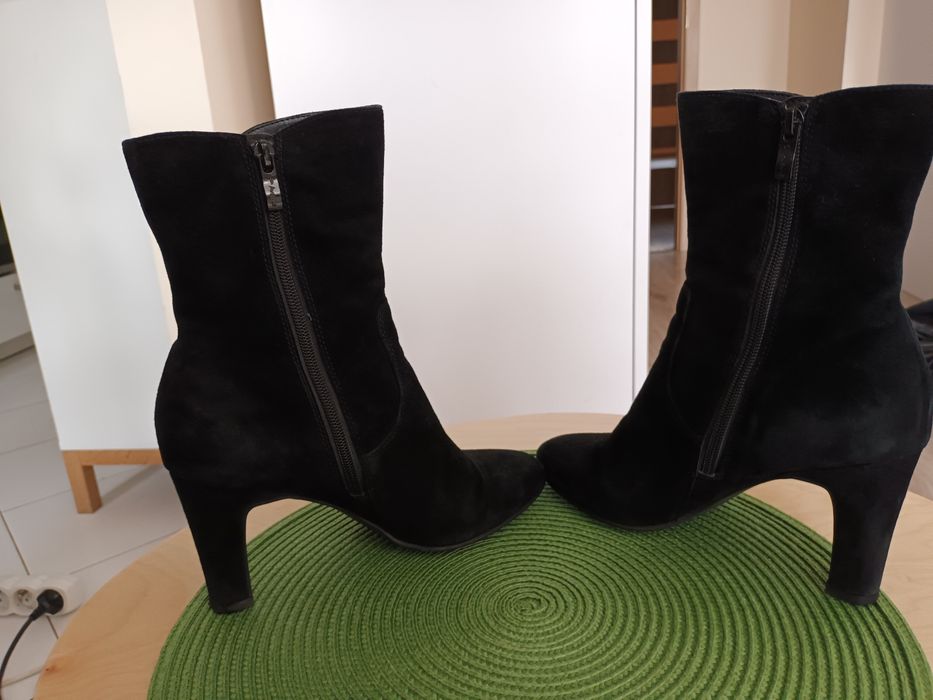 Botki, kozaki ze skóry, rozmiar 37