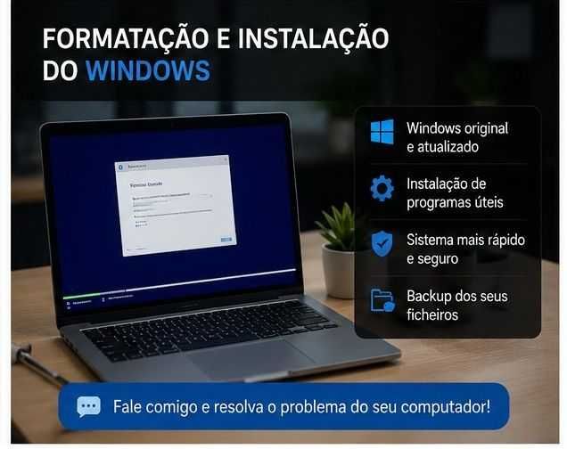 Assistência Informática ao Domicílio | Formatação PC | Resolver Problemas no Computador482667460444170242