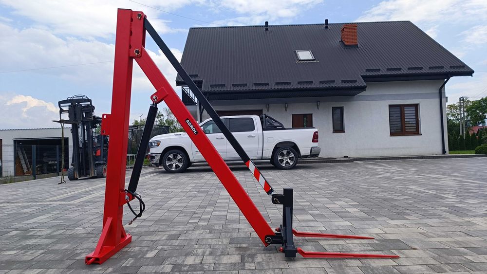 Widły do balotów ładowacz na tuz hydrauliczny z samopoziomem mocna solidna konstrukcja