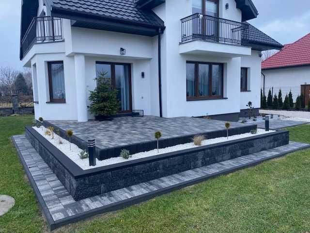 Układanie kostki brukowej , Montaż ogrodzeń , Usługi koparko-ładoarka