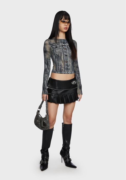 Шкіряна спідниця The kript britt dolls kill