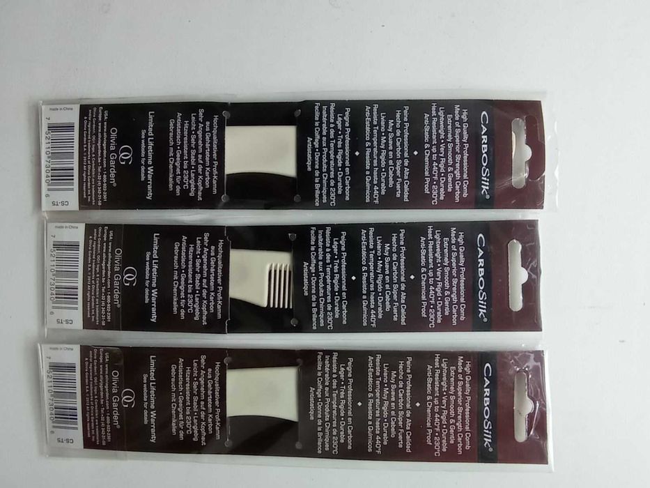 Карбоновий гребінець з вилкою CarbonSilk Olivia Garden