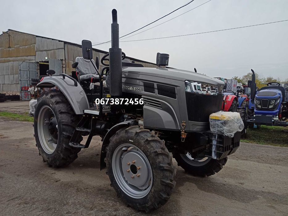 Трактор Скаут ТЕ 504 Реверс Рівна підлога Резина Armour двигун KM495BT