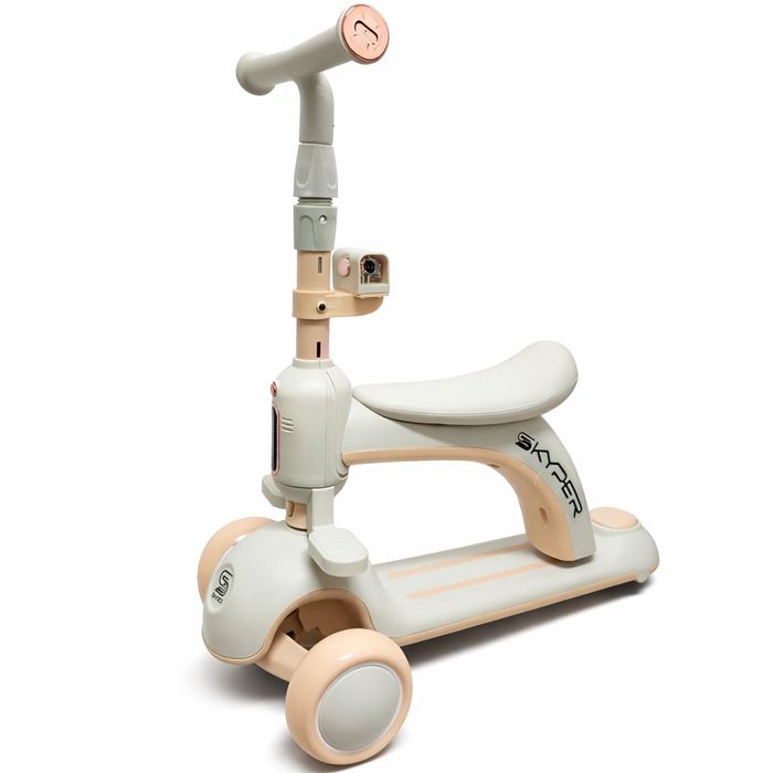 Самокат с родительской ручкой и сиденьем 3 в1  от 1 года