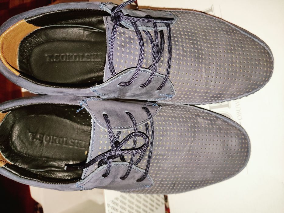40 eleganckie buty skórzane młodzieżowe męskie