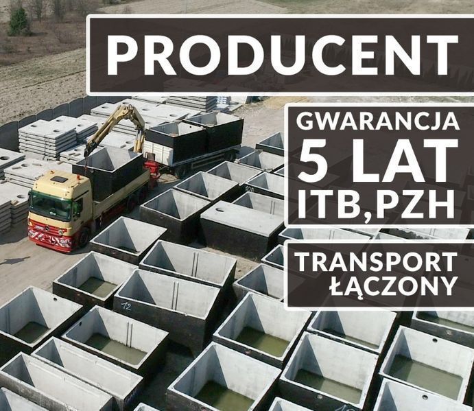 Szambo betonowe 6m3 WROCŁAW Szamba 2m3 - 14m3, zbiorniki ZBIORNIK