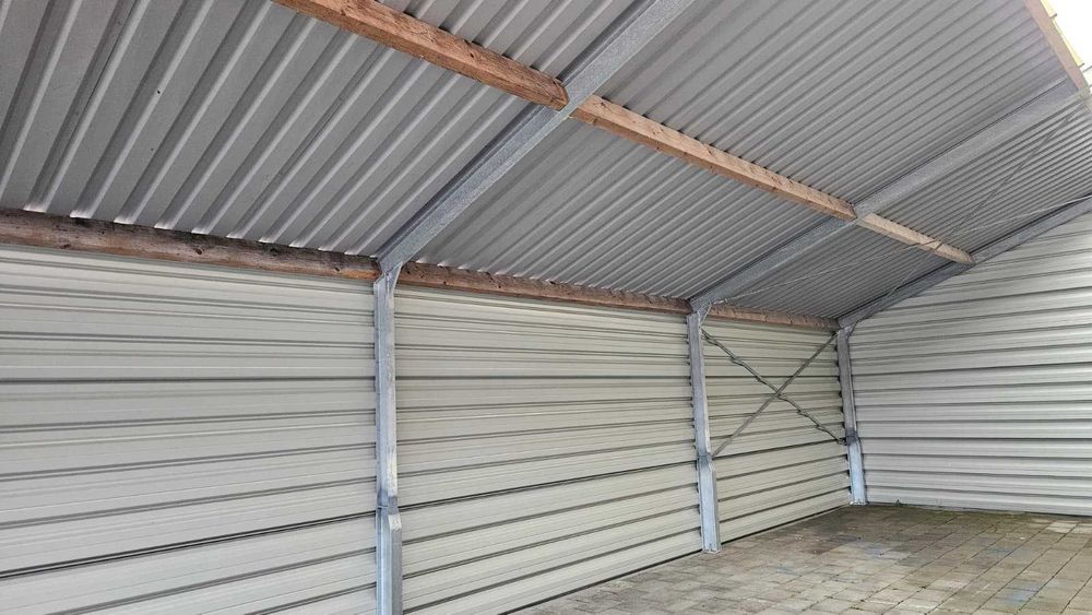Konstrukcja stalowa 8.10x31.5 m wiata hala magazyn 255 m2