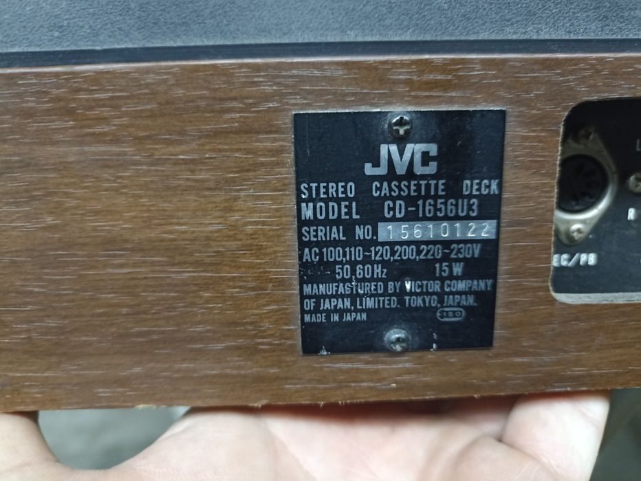 Deck de cassetes JVC CD-1656