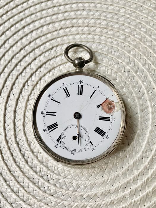 Карманные часы серебро, на ходу