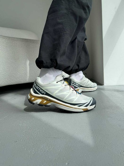 Кросівки Salomon XT-6 S/LAB Premium Beige/Blue/Gold