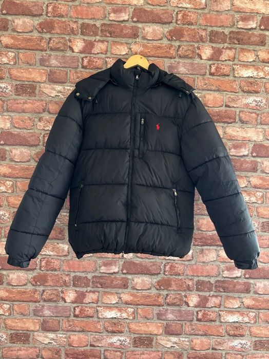 Kurtka czarna ralph lauren puchowa