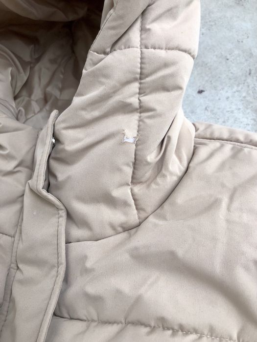 Beżowa kurtka puchowa z kapturem Asos Design 44 XXL