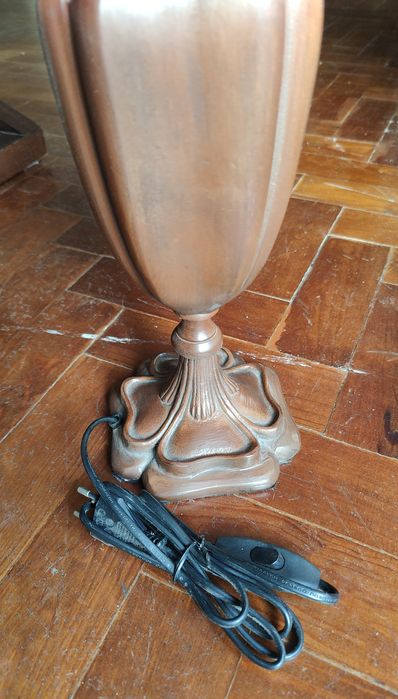 Candeeiro de mesa castanho 45cm