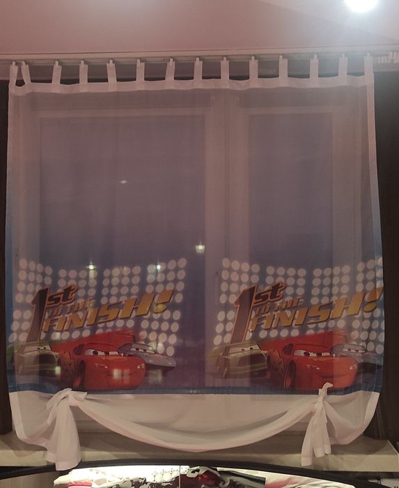 Firana do pokoju dziecięcego Cars, Zygzak