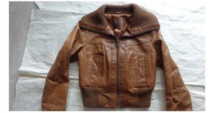 New Look vintage kurtka katana damska skórzana 12-10 / Large
