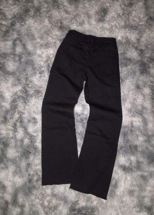 Black flared jeans