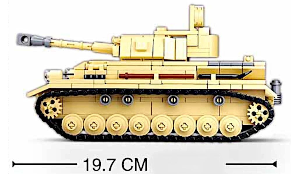 Klocki Wojsko Czołg Niemiecki Pzkpfw IV / Nashorn (2 w 1) 543el
