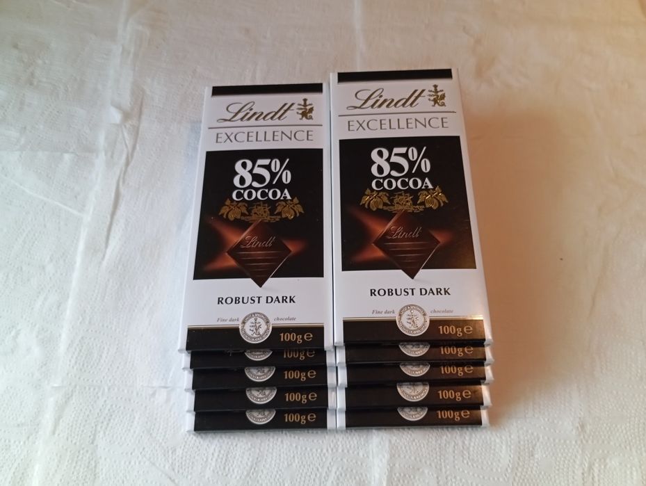 Lindt Excellence Robusta Dark Cocoa 85% Czekolada gorzka 100g 10 szt.