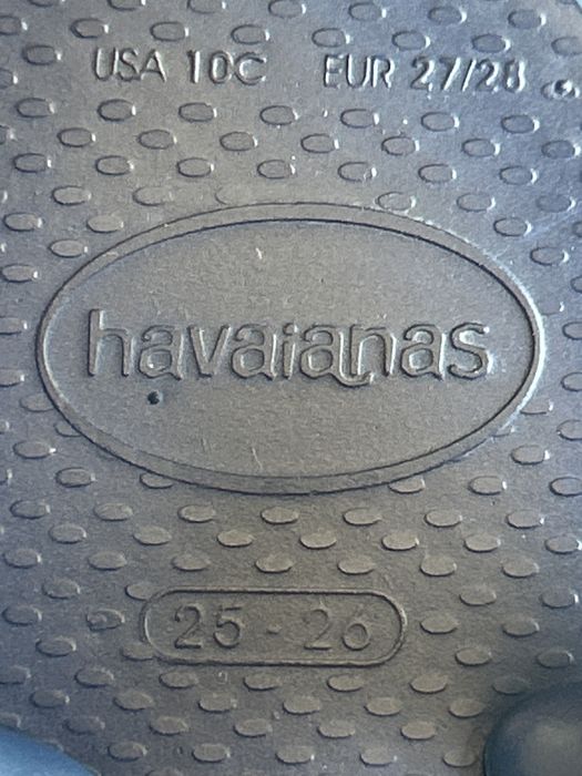 Havaianas 27 ou 28 com fita de calcanhar