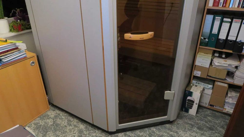 SAUNA sucha fińska biała 2w1 infrared narożna infra lecznicza Klafs