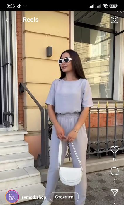 Костюм літній жіночий льон