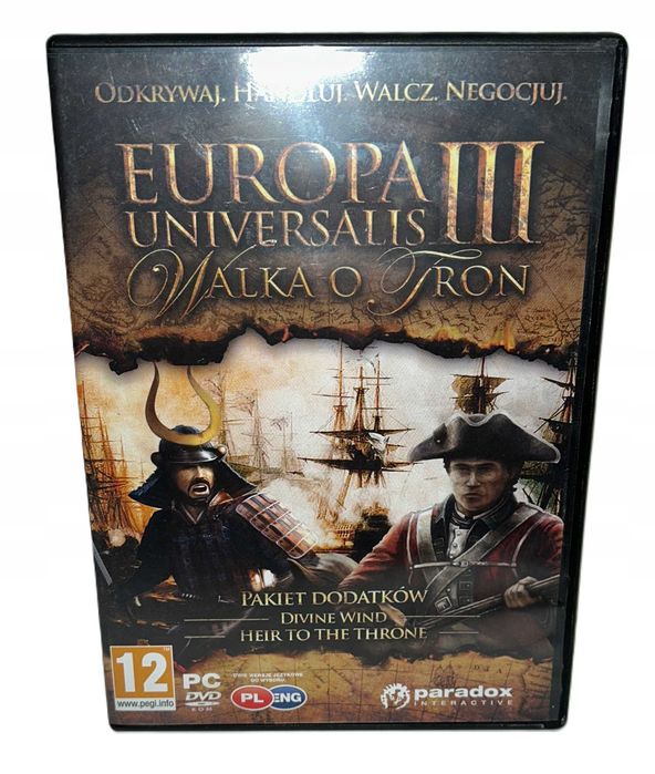 Europa Universalis III Walka O Tron BOX PL - pudełko po grze PC