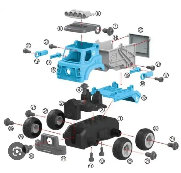 Пластиковий конструктор DIY Spatial Creativity Самосвал