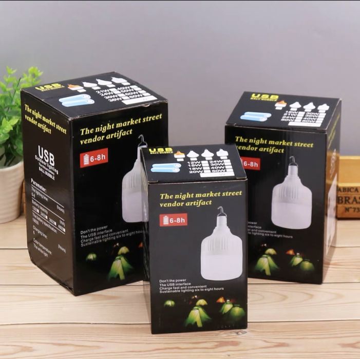 Лампа ліхтар для кемпінгу на акумуляторі на 120w, світлодіодна