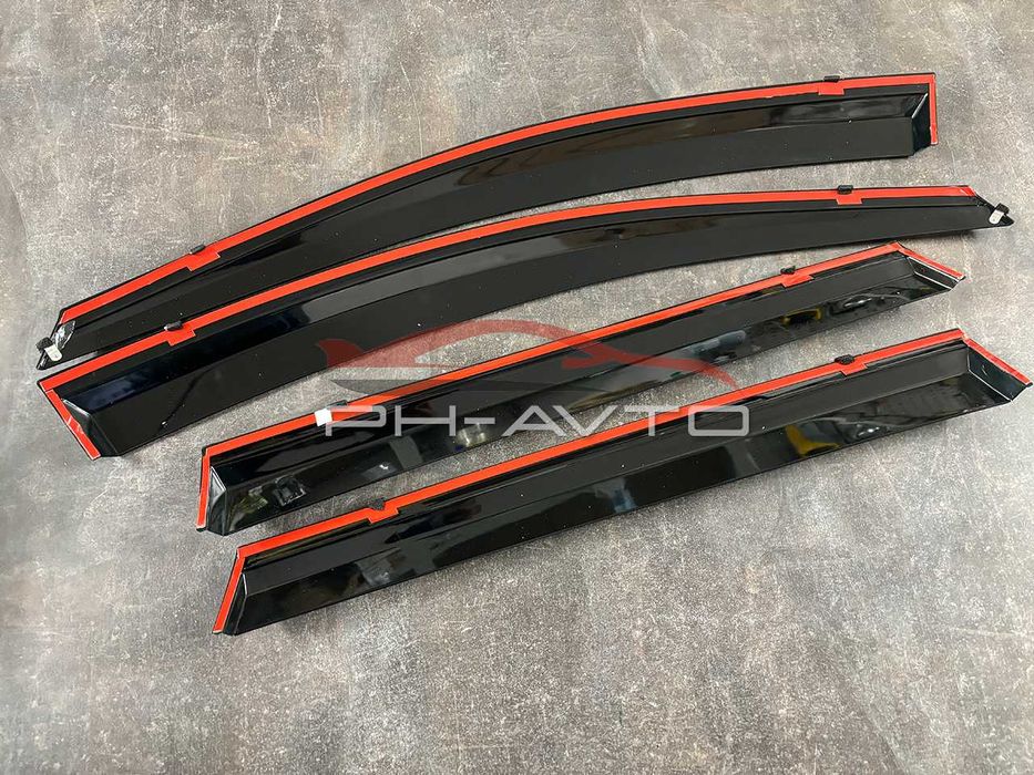 Вітровики з хромом Дефлектори Peugeot 2008 / e-2008 e 2008 з 2019 р.в.