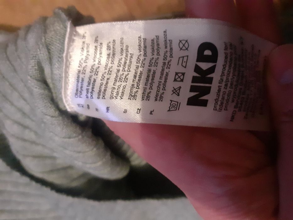 Sweter półgolf zielony NKD tanio okazja