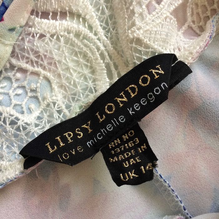 LIPSY kombinezon kolorowy kwiaty letni Michelle Keegan boho L 40 XL 42