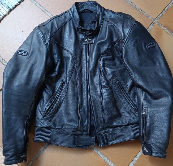 Blusão de Pele motociclista