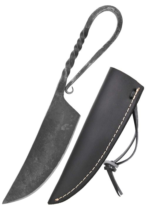 Ręcznie kuty średniowieczny nóż użytkowy