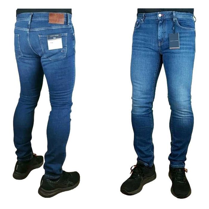 Męskie jeansy Tommy Hilfiger Bleecker Slim MW0MW18854 nowe orygW32/L34