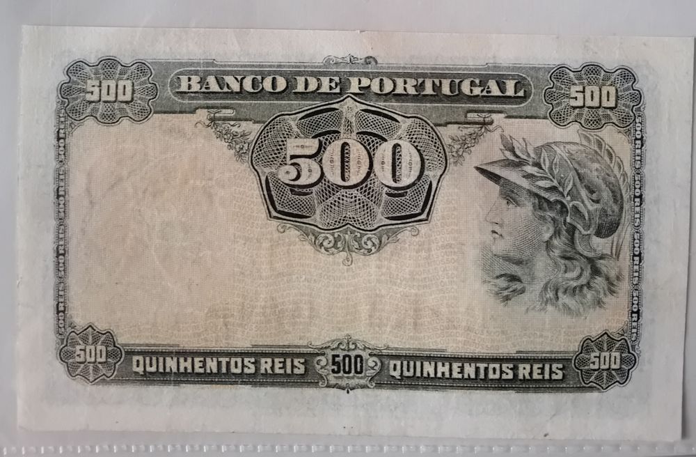 Notas de 500 reis 1910 e 1904