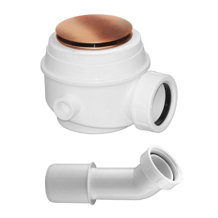 Omnires Syfon wannowy WB01XCPB kolor miedź szczotkowana