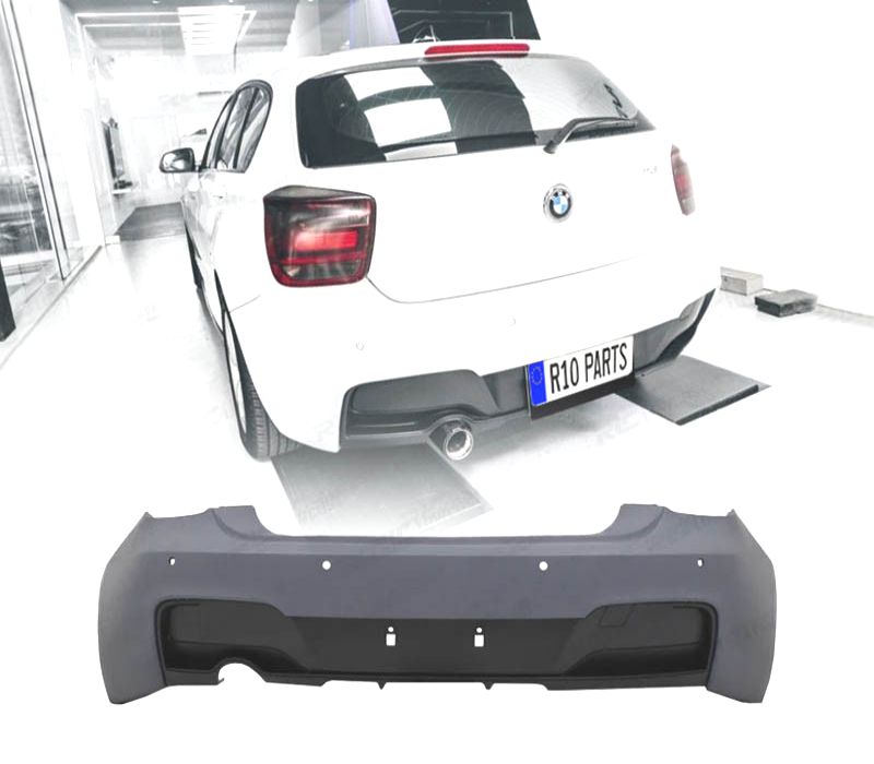 PARÁ-CHOQUES TRASEIRO BMW F20 F21 11-15 LOOK M PERFORMANCE PDC SAIDA ESQ