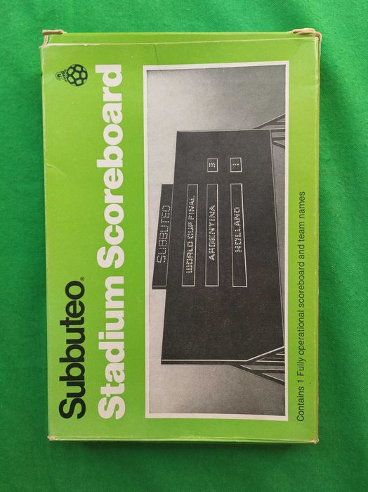 Subbuteo marcador placard de resultados anos 70/80 com caixa