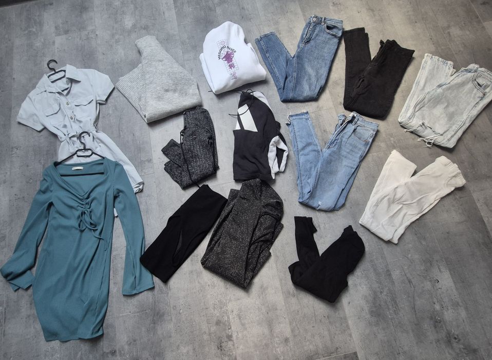 Paka ubrań damskich zestaw ciuchów 36 S markowe ubrania