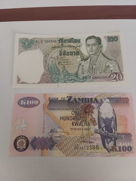 Nota da Tailândia e da Zâmbia não circuladas