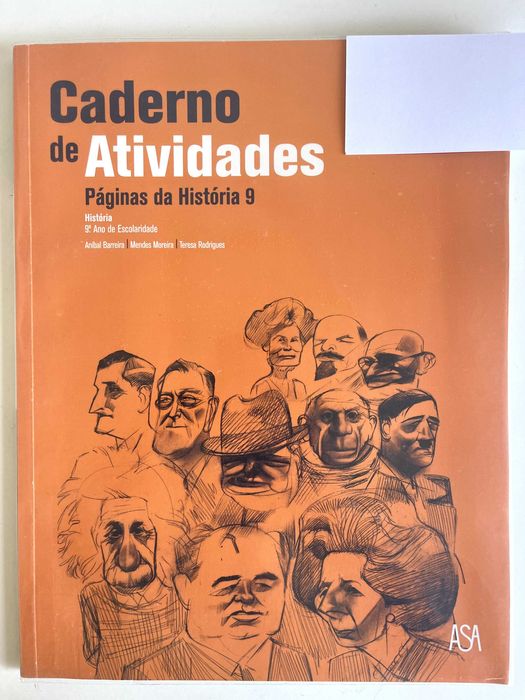 Livro/manual escolar Páginas da História 9 + Caderno de atividades