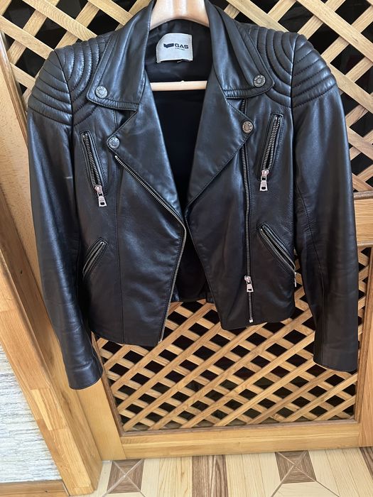 Gas leather куртка косуха шкіра