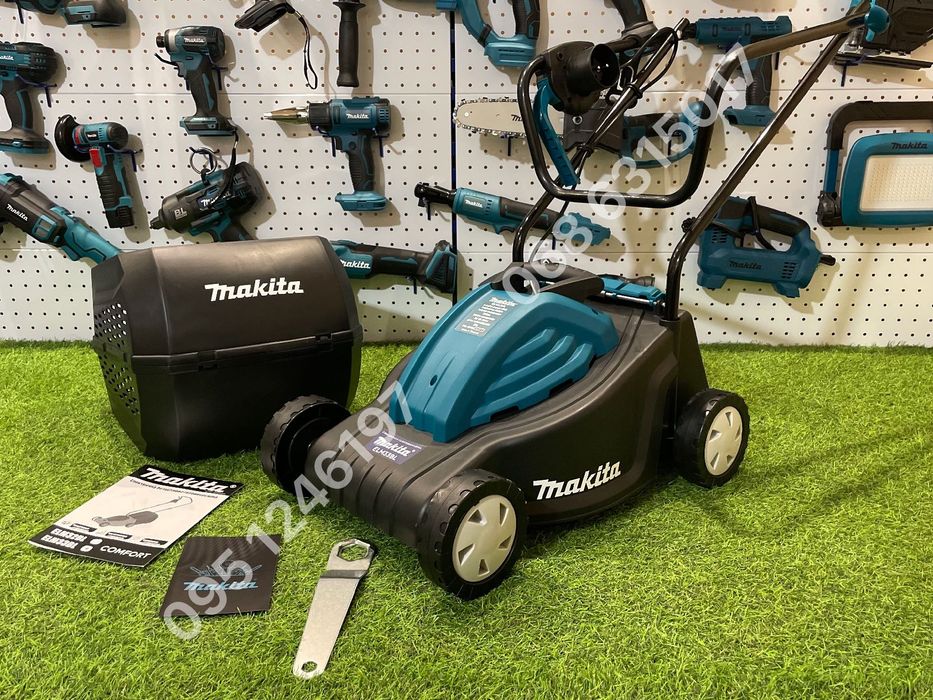 Электрическая Газонокосилка Makita ELM33BL косилка для травы 2500Ватт