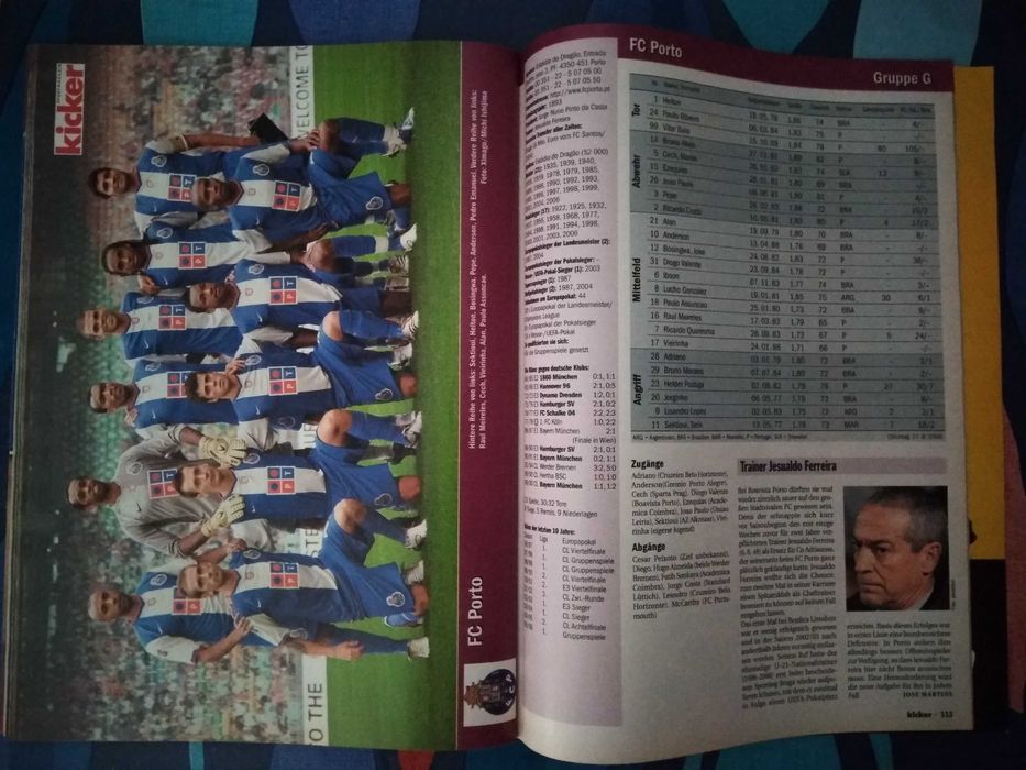 Revista Kicker (Sportmagazin) Champions League 2006/07 UEFA Cup Guide