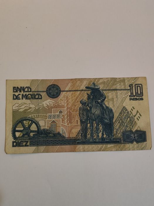 Nota de 10 pesos banco de México